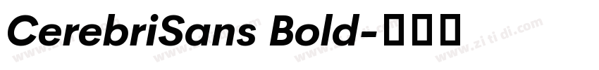 CerebriSans Bold字体转换